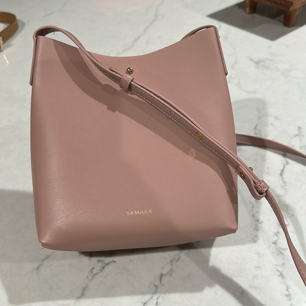 Anthropologie Samara Pink Vegan Leather Shoulder Bag New